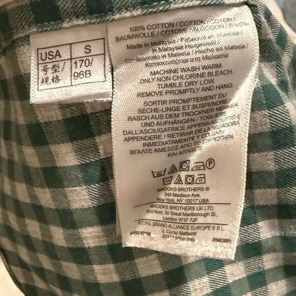 Brooks Brothers Original Polo Button Long Sleeve 100% Cotton Men's Small - Picture 5 of 7